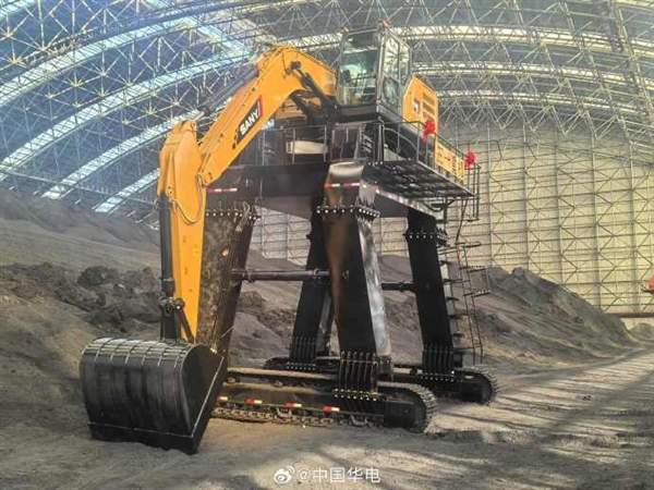 华电潍坊公司首台铁路卸煤机投运：4米加长支架腿(图1)