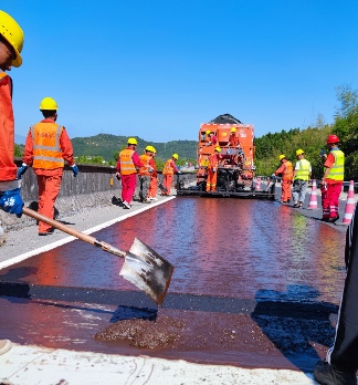 大成集团微表处项目观摩会顺利召开(图3)