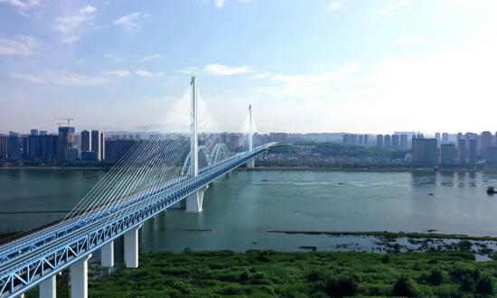 宜昌长江公铁大桥8号墩主塔承台完成首次混凝土浇筑(图9)