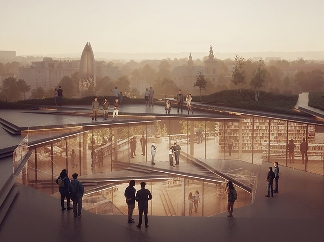 隈研吾联合体获胜方案：波兰Rzeszów新公共图书馆，语之螺旋(图12)