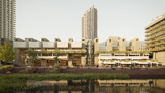 巴比肯中心更新方案获批，伦敦粗野主义地标即将升级(图1)