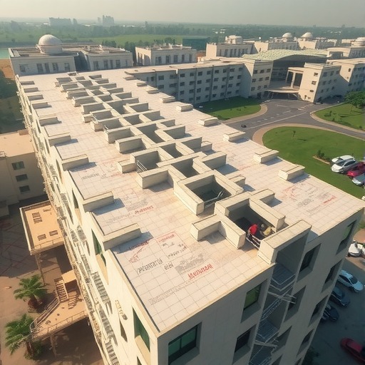 463个阶梯平台，铺满印度Prestige大学新建筑屋面(图19)