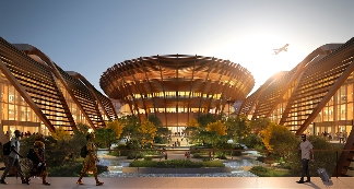 扎哈事务所在建：比绍夫图国际机场，灵感源自东非大裂谷(图10)