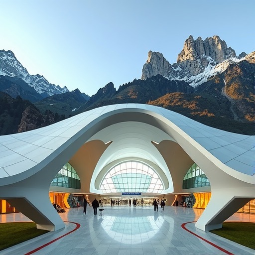 扎哈事务所在建：比绍夫图国际机场，灵感源自东非大裂谷(图1)