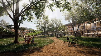 起伏的光伏大屋面：巴西利亚WTC Biotic综合体在建方案(图14)