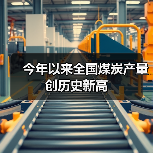 今年以来全国煤炭产量创历史新高（图1）