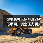 锂电跨界玩家押注260亿项目，资金压力引关注（图4）