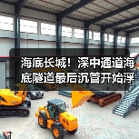 海底长城!深中通道海底隧道最后沉管开始浮运(图1) 海底长城!深中通道海底隧道最后沉管开始浮运(图1)