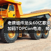 老牌组件龙头60亿募资加码TOPCon电池,频繁变更用途引质疑?(图1) 老牌组件龙头60亿募资加码TOPCon电池,频繁变更用途引质疑?(图1)