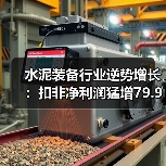 水泥装备行业逆势增长：扣非净利润猛增79.99%（图1）