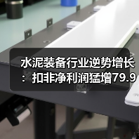 水泥装备行业逆势增长：扣非净利润猛增79.99%（图4）