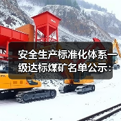 安全生产标准化体系一级达标煤矿名单公示:哪些煤矿上榜?(图1) 安全生产标准化体系一级达标煤矿名单公示:哪些煤矿上榜?(图1)