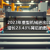 2023年重型机械进出口增长23.43%背后的数据真相（图1）
