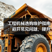 工程机械选购维护指南:避开常见问题,提升设备效率2026(图3) 工程机械选购维护指南:避开常见问题,提升设备效率2026(图3)