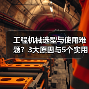 工程机械选型与使用难题?3大原因与5个实用解决方法(图3) 工程机械选型与使用难题?3大原因与5个实用解决方法(图3)