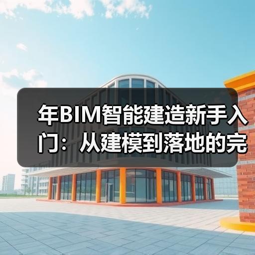年BIM智能建造新手入门：从建模到落地的完整学习路径