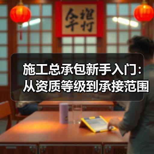 施工总承包新手入门：从资质等级到承接范围一次搞清