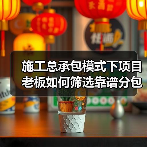 施工总承包模式下项目老板如何筛选靠谱分包队伍